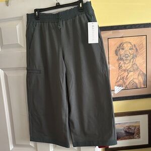 Athleta Charcoal Wide-Leg Pants